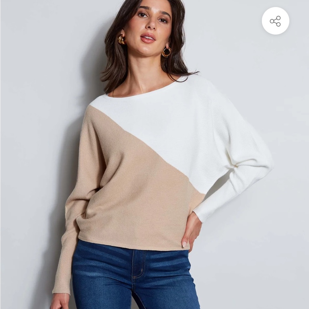 T Tahari - Colorblock RIB sweater